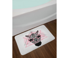 Hipster Star Eyes Bath Mat