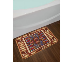 Oriental Rhombus Design Bath Mat