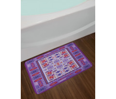 Timeless Eastern Motif Bath Mat