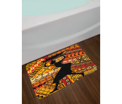 Folk Patterns Bath Mat