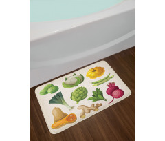 Exotic Fresh Food Bath Mat