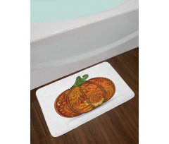 Style Pumpkin Bath Mat