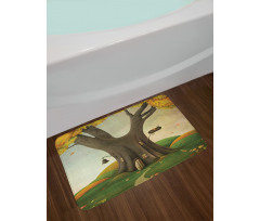 Cosy Tree Tunk Autumn Bath Mat