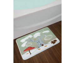 Amanita Muscaria Mushroom Bath Mat