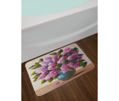 Lilac Bouquet Artwork Bath Mat