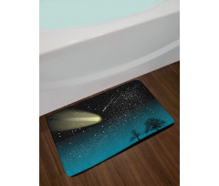 Shooting Stars at Night Bath Mat