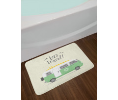 Lets Travel Message Bath Mat