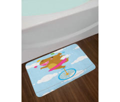 Balerina Juggler Hippo Bath Mat