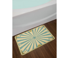 Stars Beams Rays Frame Bath Mat