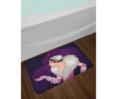 Vintage Portrait of Lady Bath Mat