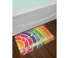 Curves Old Look Bath Mat