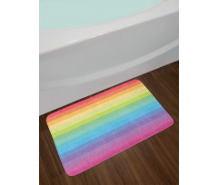 Retro Stripes Bath Mat