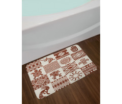 Grunge Native Tile Bath Mat