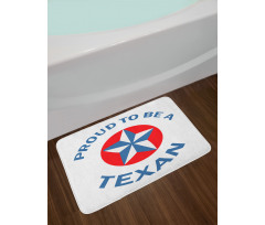 Patriotic Words Bath Mat