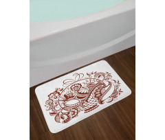 Classic Swirls Blossom Bath Mat