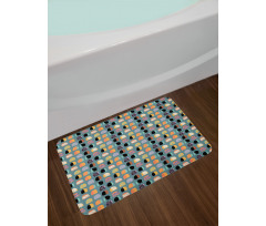 Hand Drawn Shapes Bath Mat