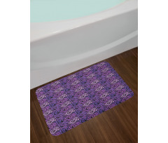 Romantic Bouquet Pattern Bath Mat