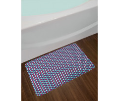 Retro Curves Boho Bath Mat