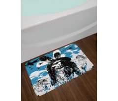 Children and Father Bath Mat