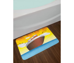 Art Deco Big Ship Bath Mat