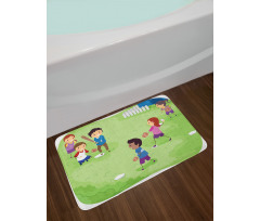 Friends Basketball Bath Mat