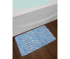 Watercolor Fish Skin Bath Mat