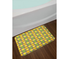 Vividly Colored Design Bath Mat
