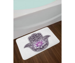 Hand Drawn Swirls and Curls Bath Mat