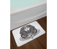 Vintage Pharaoh Tattoo Bath Mat