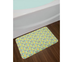 Dotted Flowers Bath Mat