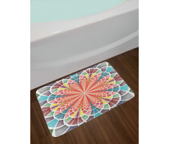 Geometric Blossom Bath Mat