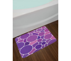 Retro Glass Motif Bath Mat