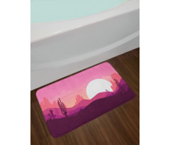 Arizona Desert Cactus Bath Mat