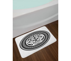 Maori Face Mask Bath Mat