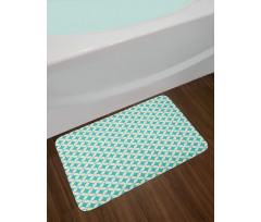 Diamonds and Circles Bath Mat