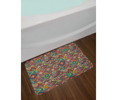 Tribal Culture Pattern Bath Mat