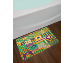 Triangles and Square Bath Mat