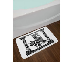 Monchrome Man Bath Mat