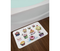 Yummy Cupcake Medley Bath Mat