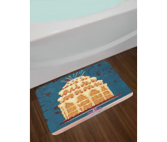 Crumb Coated Party Cake Bath Mat