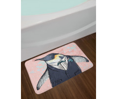 Funny Gentleman Penguin Bath Mat