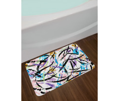 Color Splash Effect Bath Mat