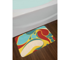 Water Marbling Bath Mat