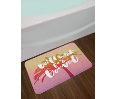 Summer Travel Palm Bath Mat