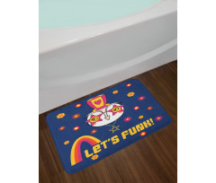 Cartoon Owl Funky Bath Mat