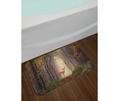 Deer Mystical Forest Bath Mat