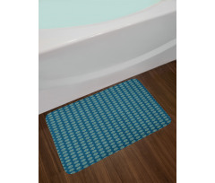 Moire Circles Spots Bath Mat