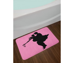 Dancing Valentines Bath Mat