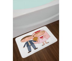 Newlywed Couple Bath Mat