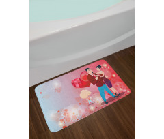 Afro Haired Cupid Bath Mat